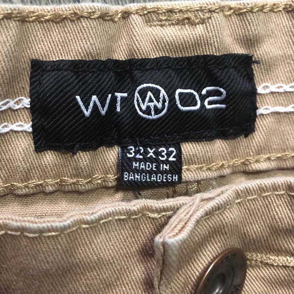WT02 khaki straight leg men’s pants 32x32 EUC - Picture 6 of 8
